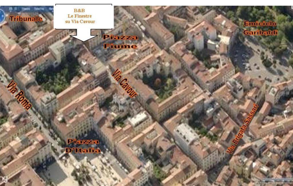 B&B Le Finestre Su Via Cavour Сассари Экстерьер фото